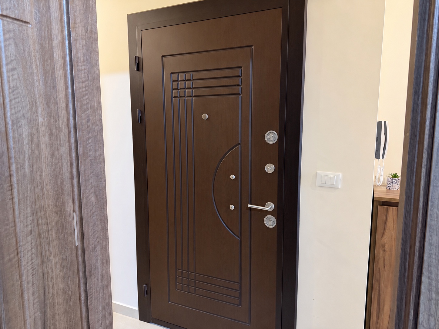Apartment entrance door